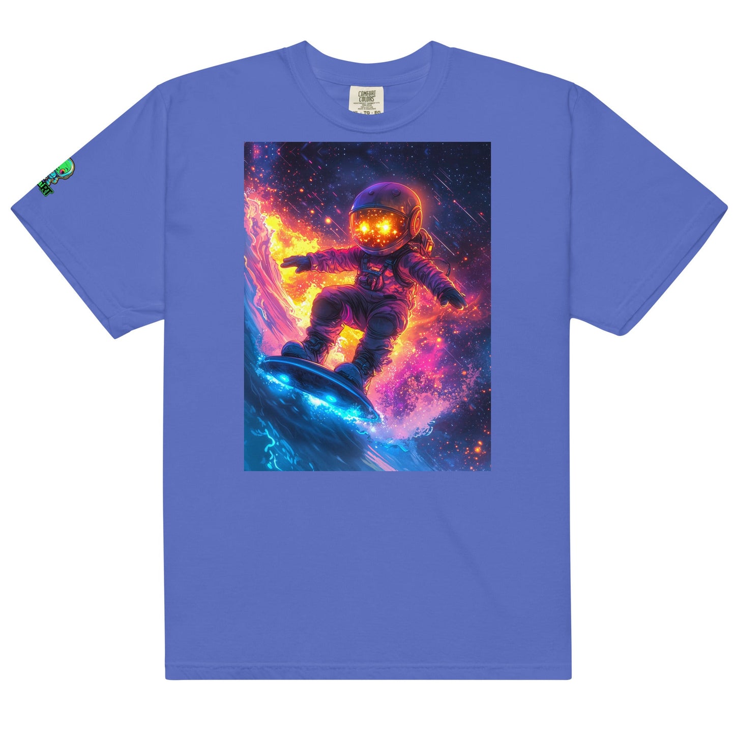 Astro Wave Rider - Unisex garment - dyed heavyweight t-shirt - BBairt