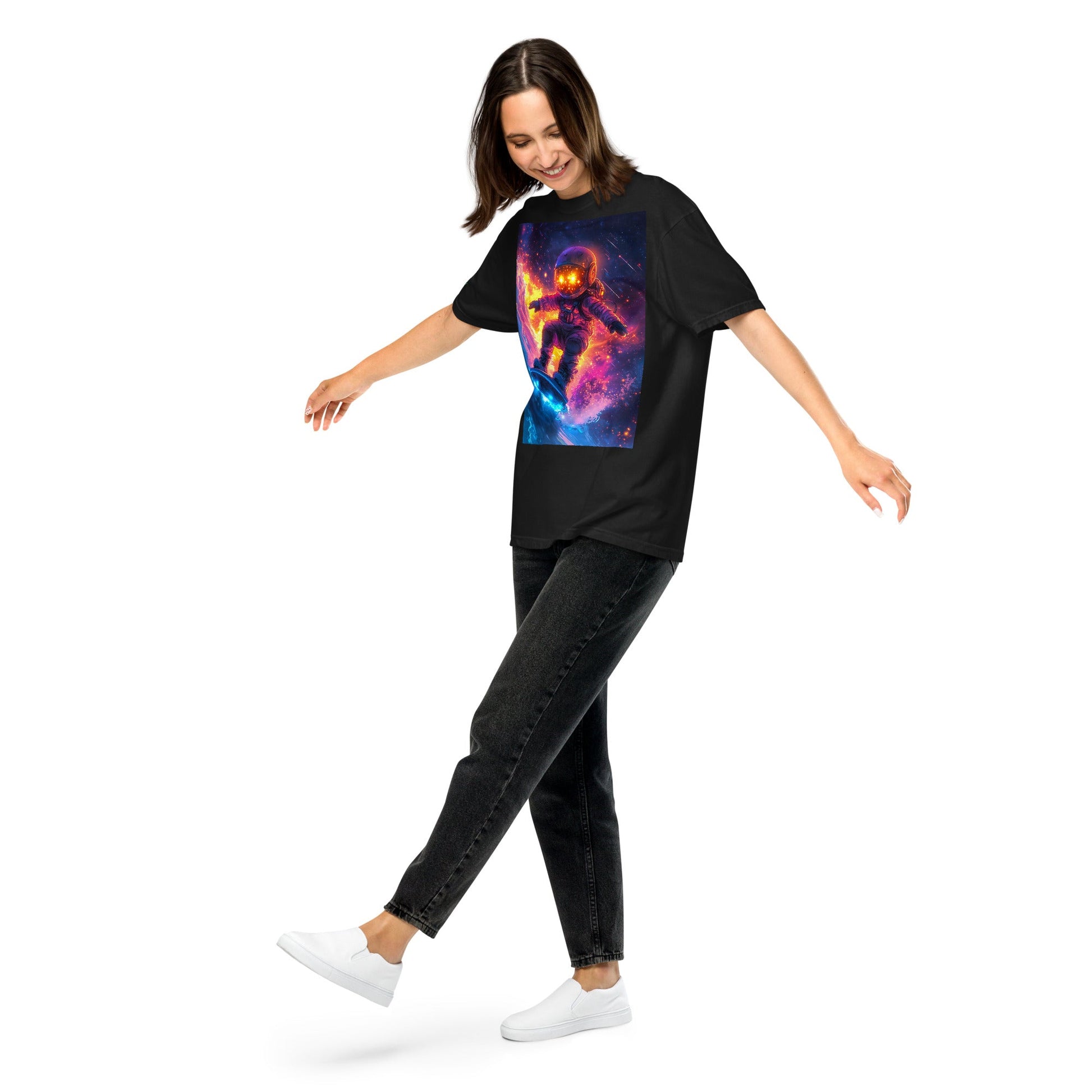 Astro Wave Rider - Unisex garment - dyed heavyweight t-shirt - BBairt