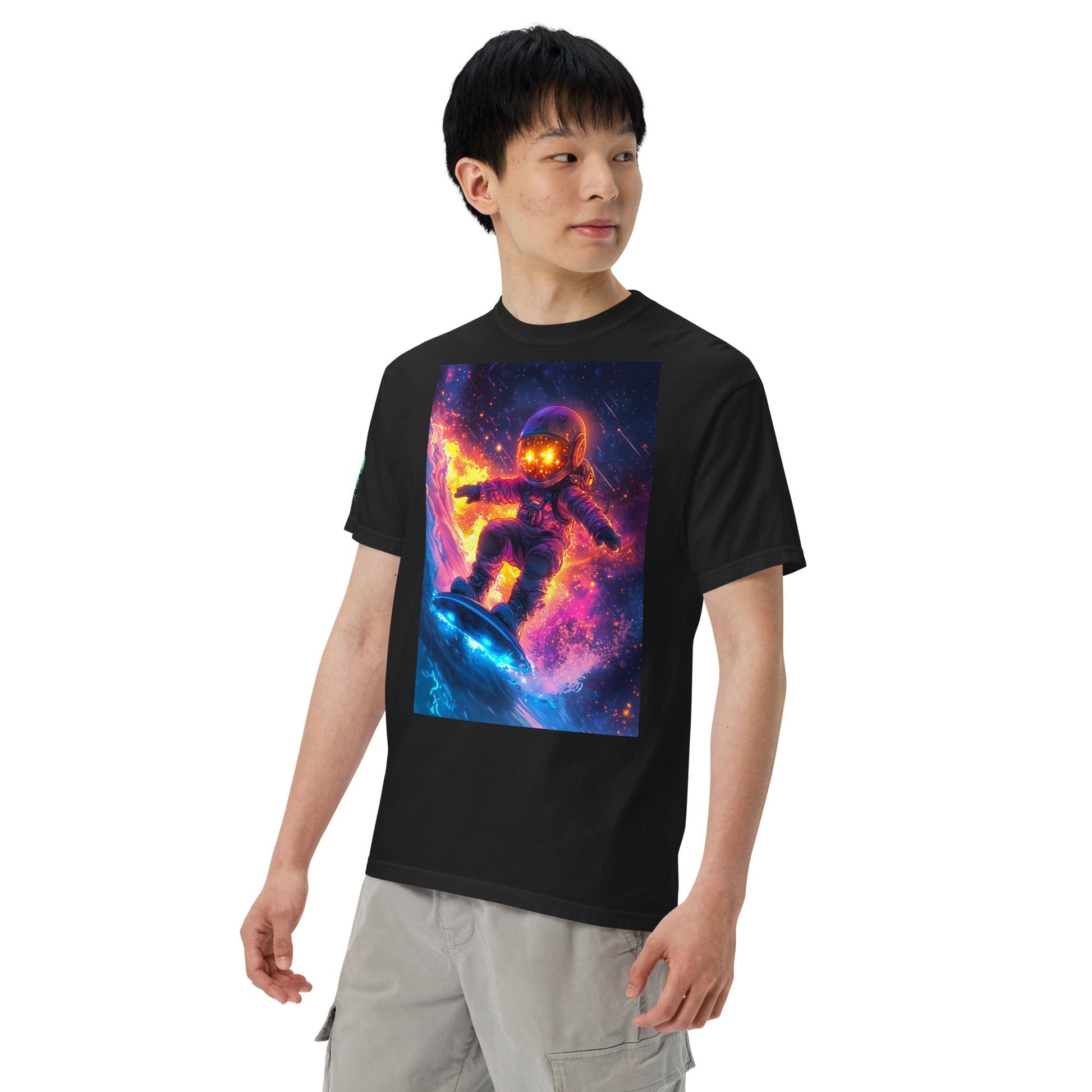 Astro Wave Rider - Unisex garment - dyed heavyweight t-shirt - BBairt
