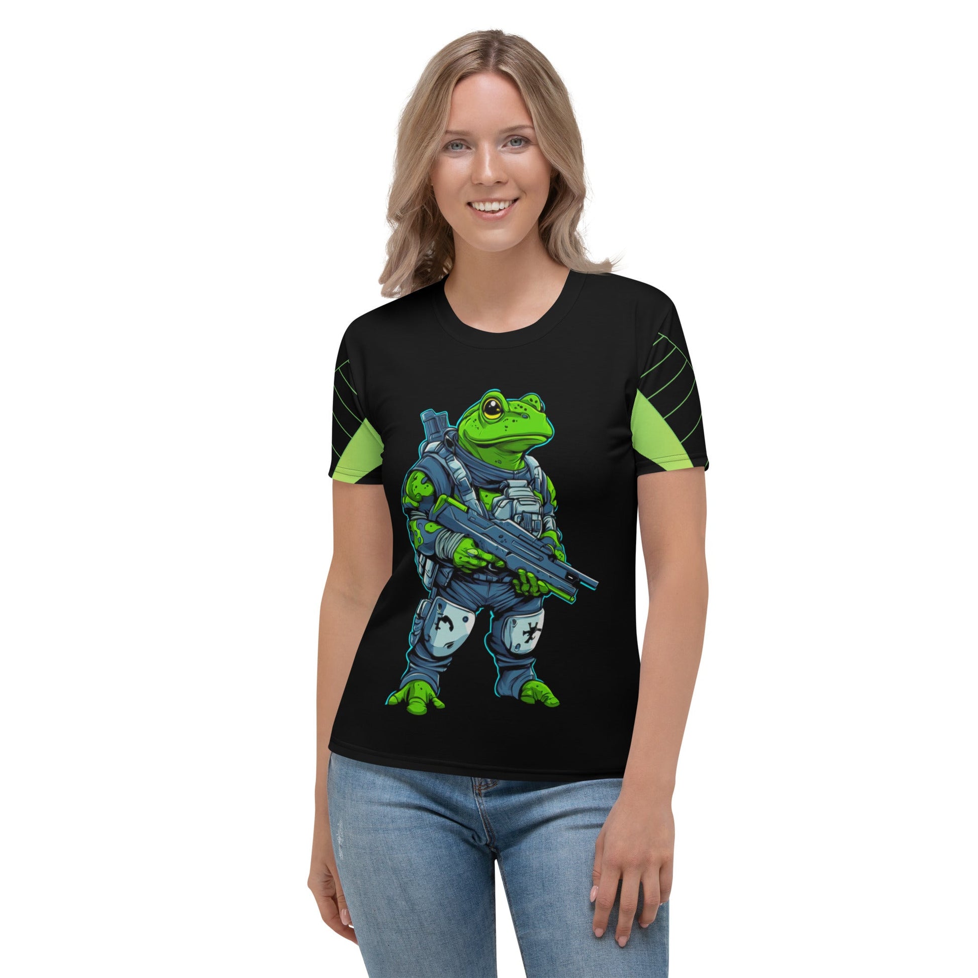 Battle Hopper - Women's All - Over Print T-Shirt - BBairt