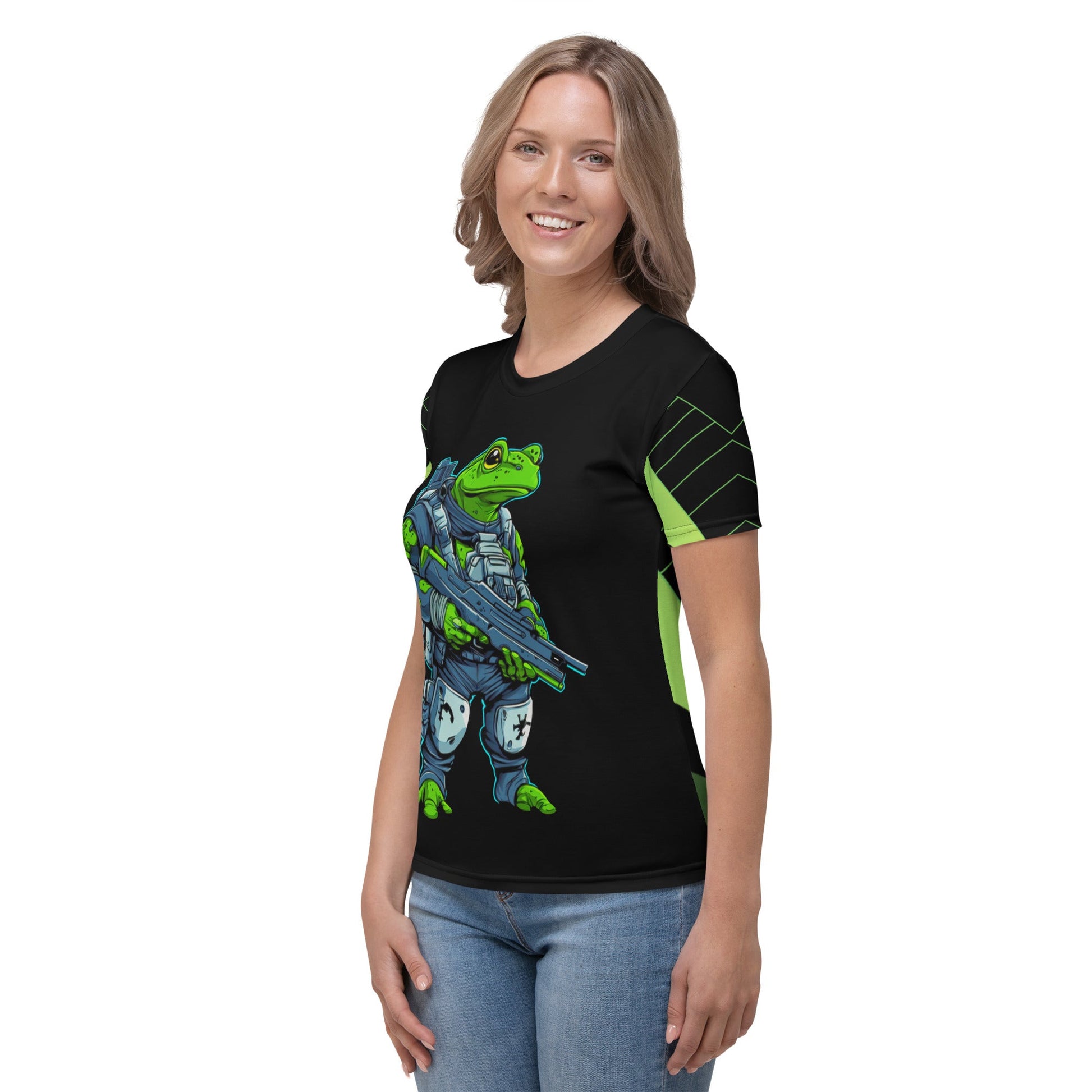 Battle Hopper - Women's All - Over Print T-Shirt - BBairt