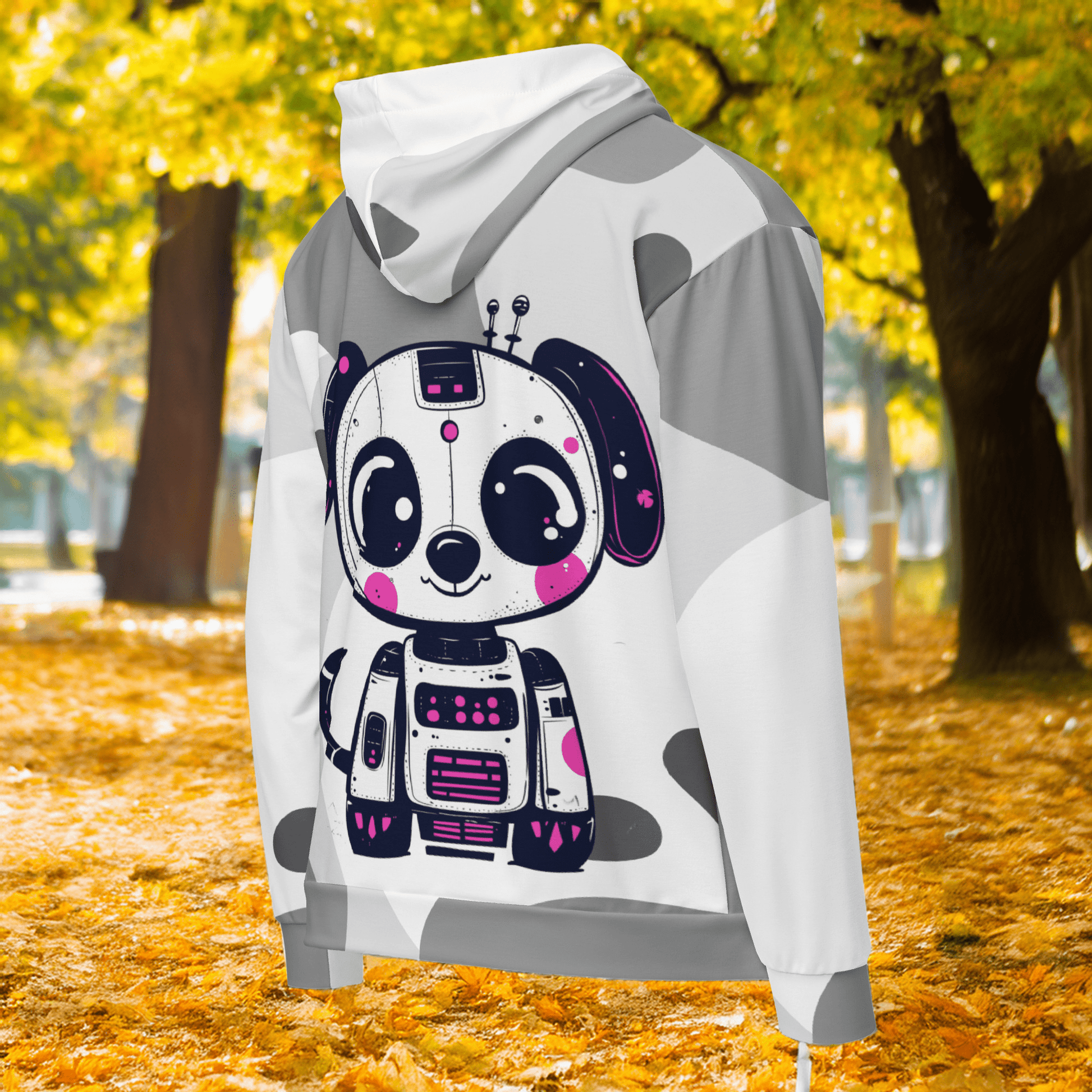 Blinky the Robopup - Unisex All - Over Print Zip Hoodie - BBairt