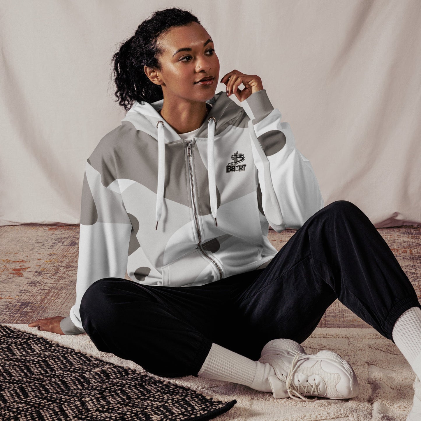 Blinky the Robopup - Unisex All - Over Print Zip Hoodie - BBairt