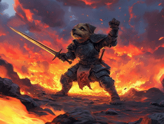 Emberpaw the Brave – Desk Mat