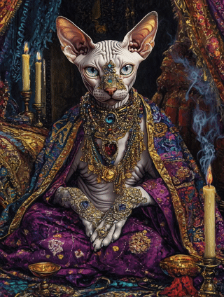 Her Majesty Sphinxara – Framed Photo Paper Poster