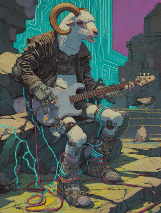 Voltage Riff – Photo Paper Poster