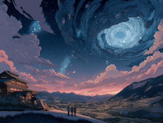 Gateway Over the Autumn Fields – Photo Paper Poster