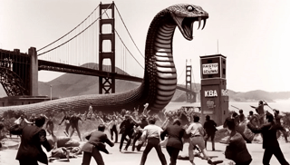 Golden Gatecrasher - Photo paper poster