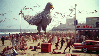 Pier Peril - Photo paper poster