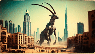 Emerati Oryx Eclipse - Photo paper poster