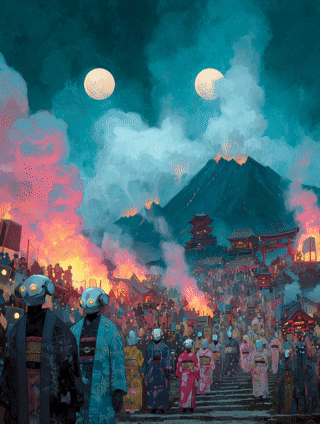 Festival of the Twin Moons – Photo Paper Poster