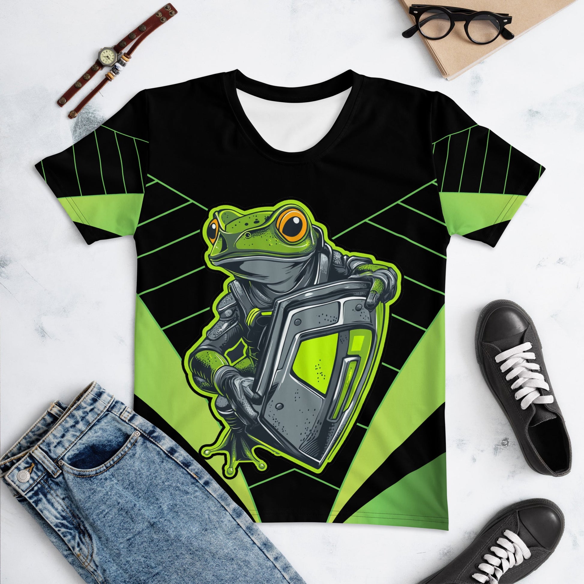 Bullfrog Battalion - Women's All - Over Print T-Shirt - BBairt