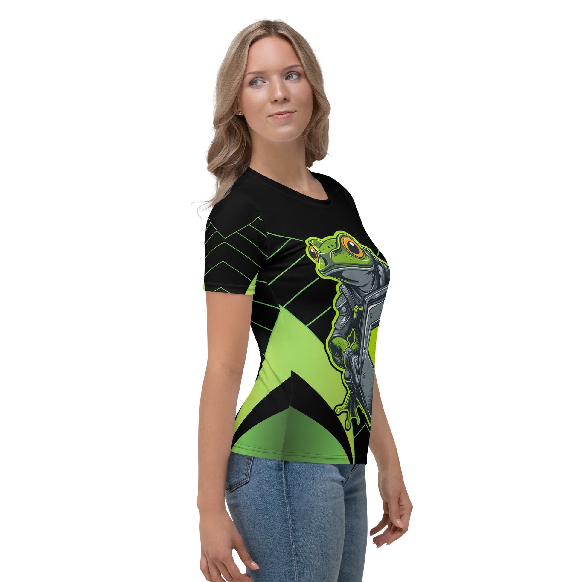 Bullfrog Battalion - Women's All - Over Print T-Shirt - BBairt
