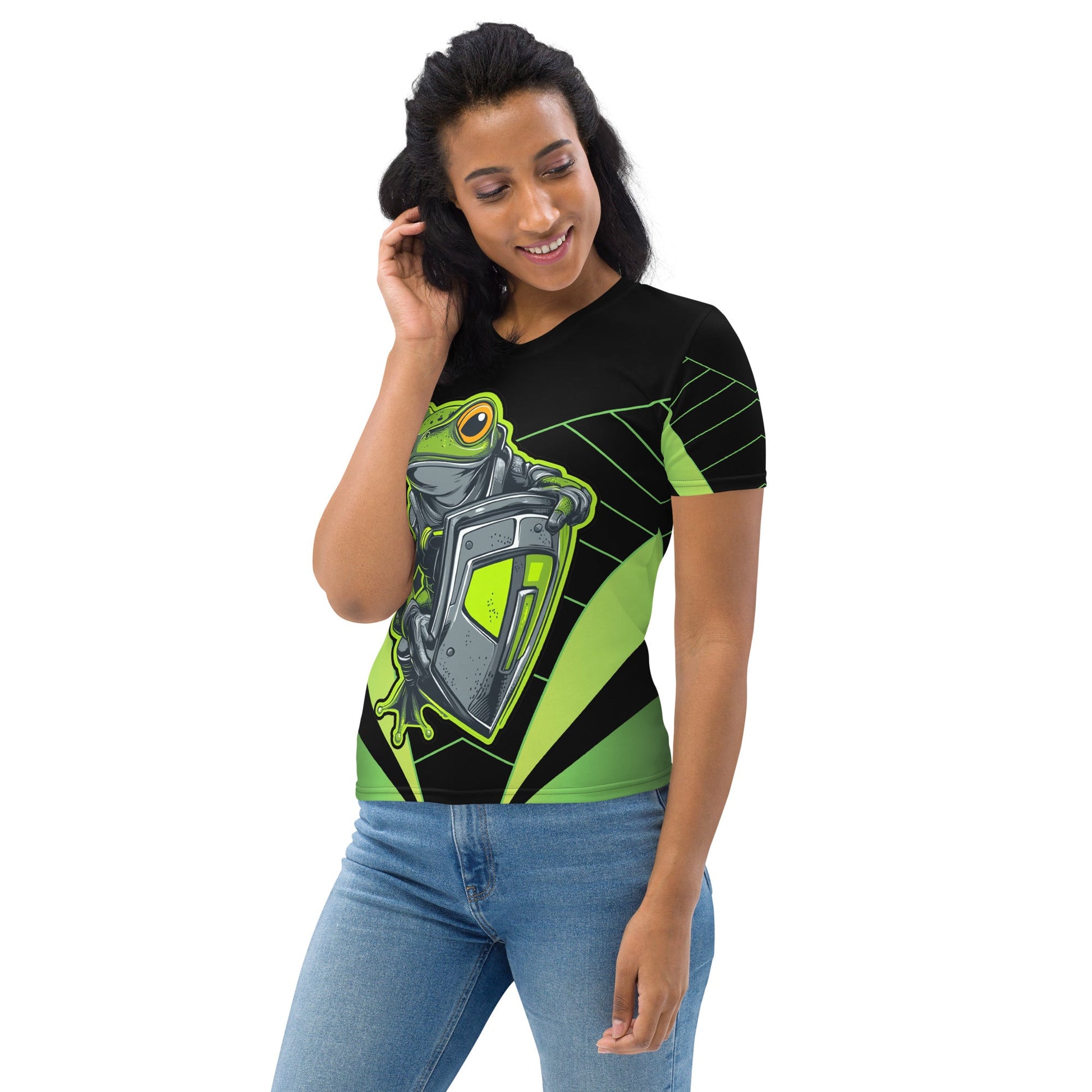 Bullfrog Battalion - Women's All - Over Print T-Shirt - BBairt