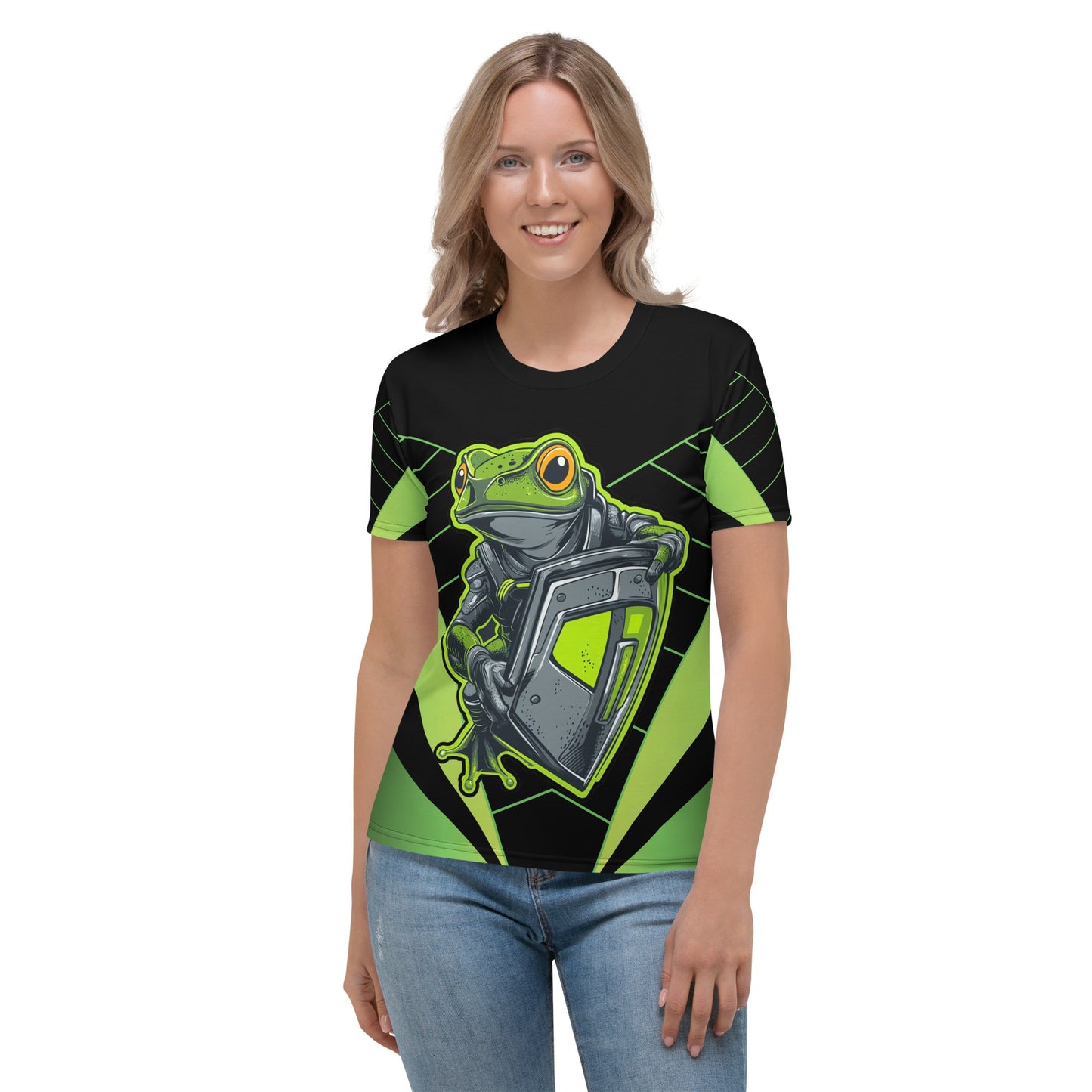 Bullfrog Battalion - Women's All - Over Print T-Shirt - BBairt