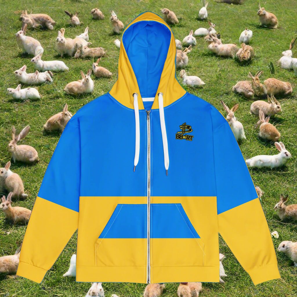 ByteBun the Tech Hopper - Unisex All - Over Print Zip Hoodie - BBairt