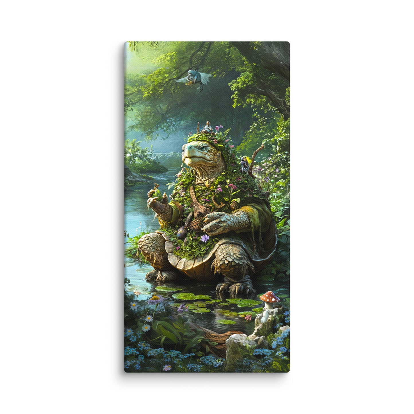 Wiseheart the Druid Turtle - Canvas Print