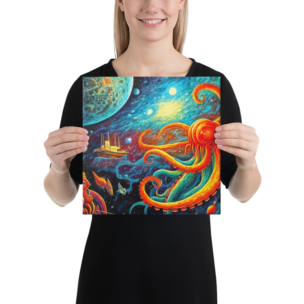 Galactic Confrontation - Canvas Print