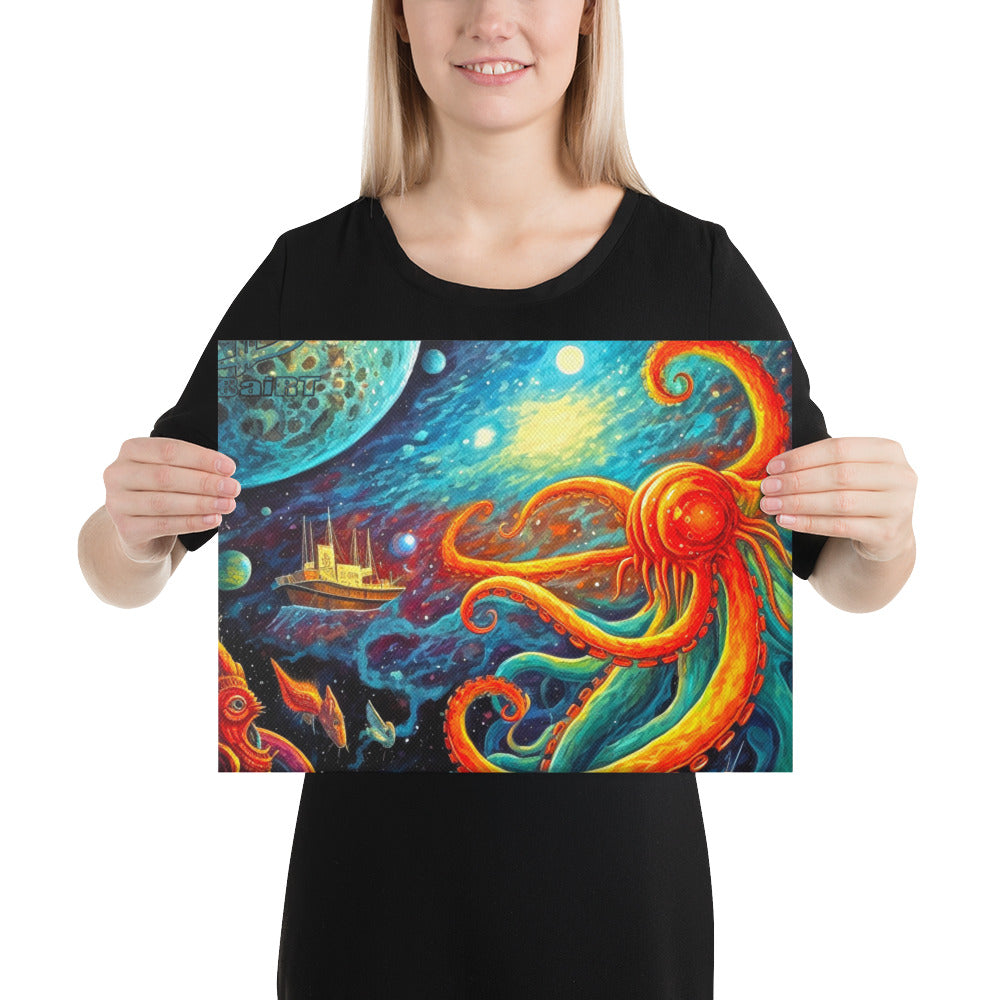 Galactic Confrontation - Canvas Print