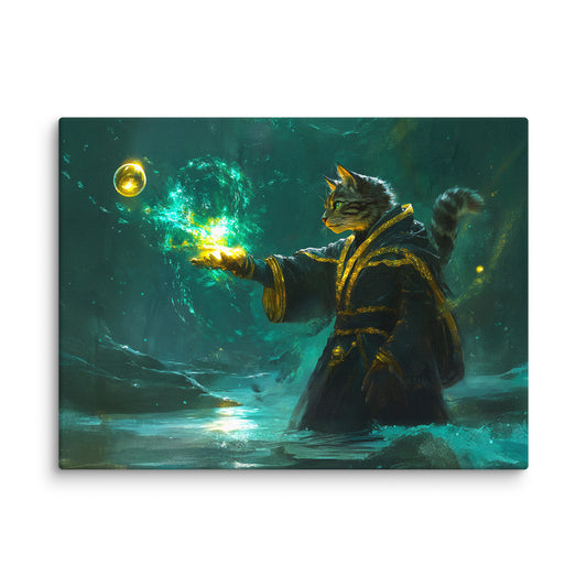 Mysticpaw the Spellcaster - Canvas Print