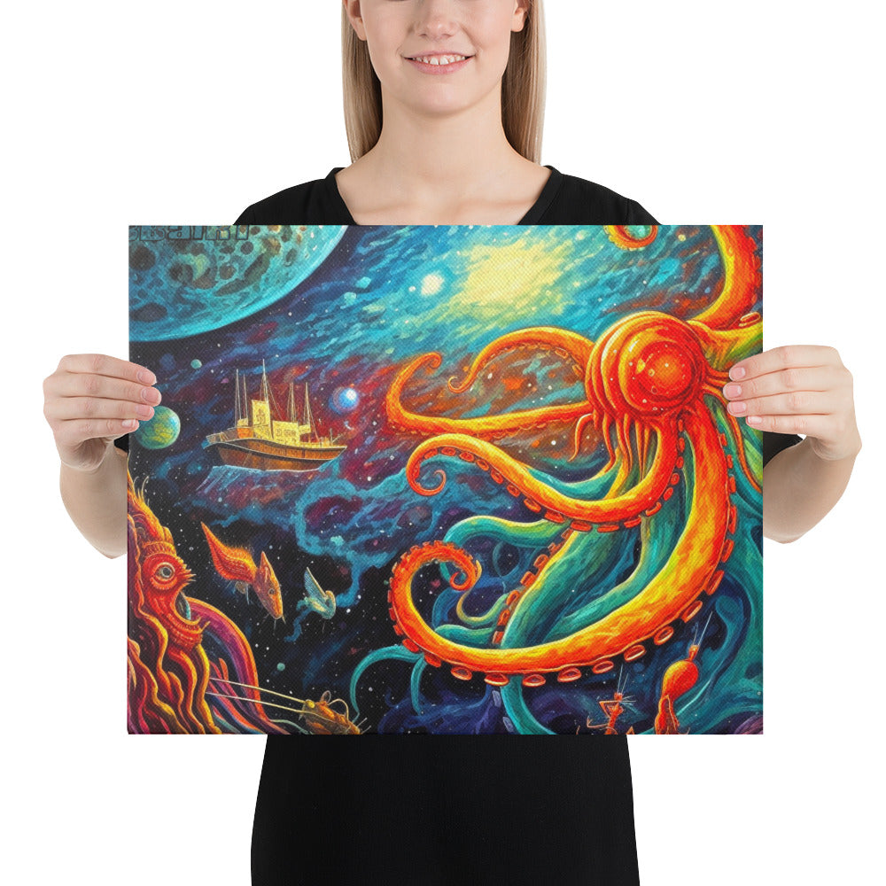 Galactic Confrontation - Canvas Print