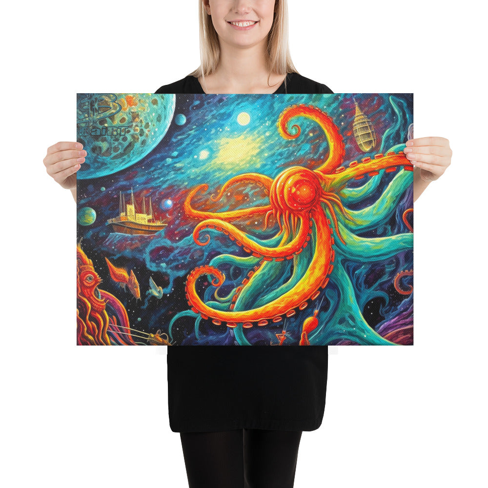 Galactic Confrontation - Canvas Print