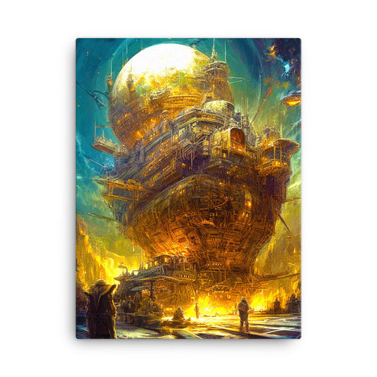 Astro-Industrial Majesty - Canvas Print