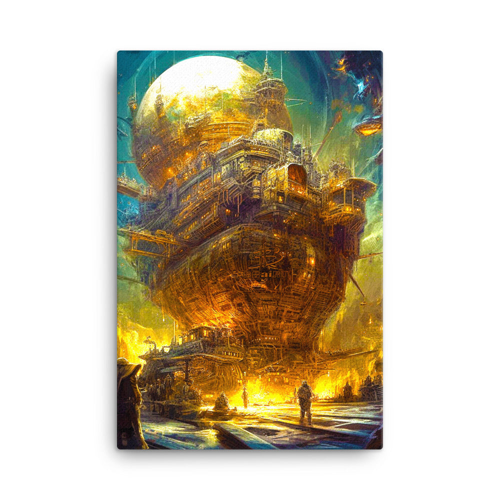 Astro-Industrial Majesty - Canvas Print