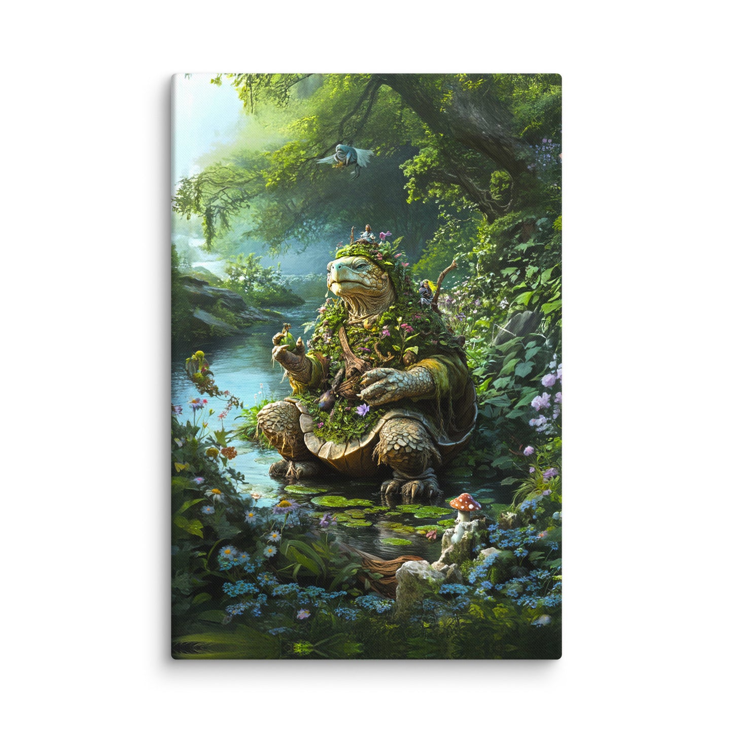 Wiseheart the Druid Turtle - Canvas Print