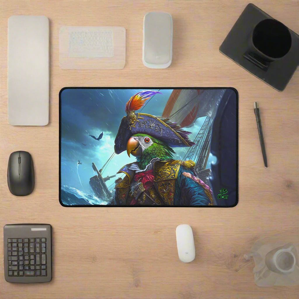 Captain Plume desk mat - Paws of Legend