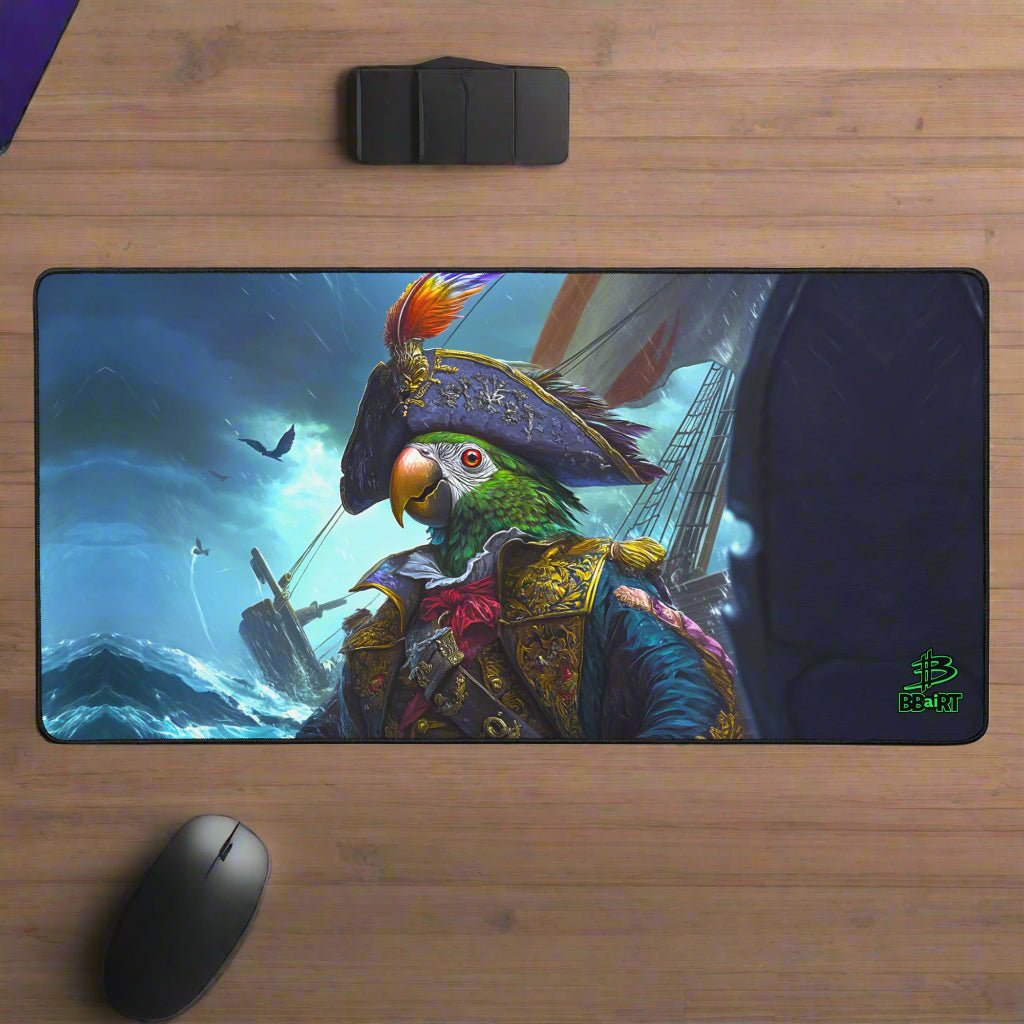 Captain Plume desk mat - Paws of Legend