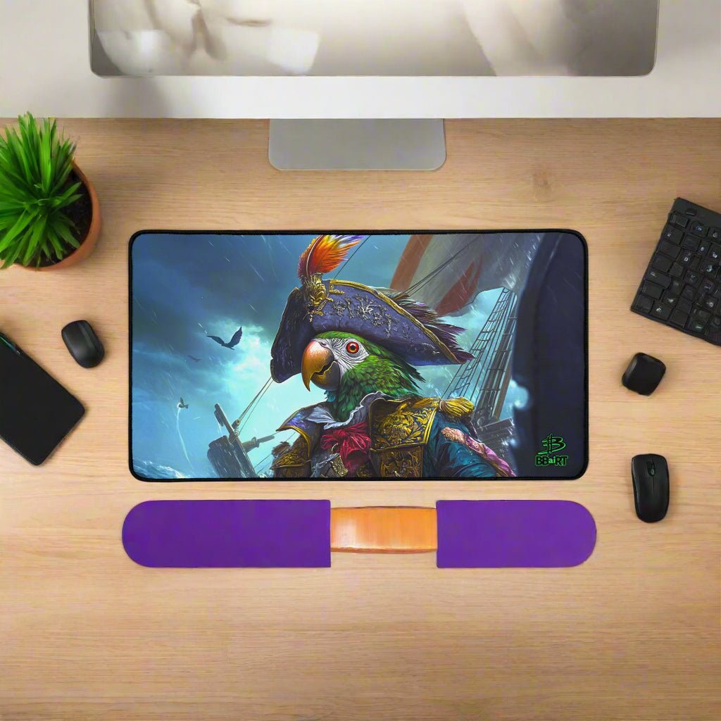 Captain Plume desk mat - Paws of Legend