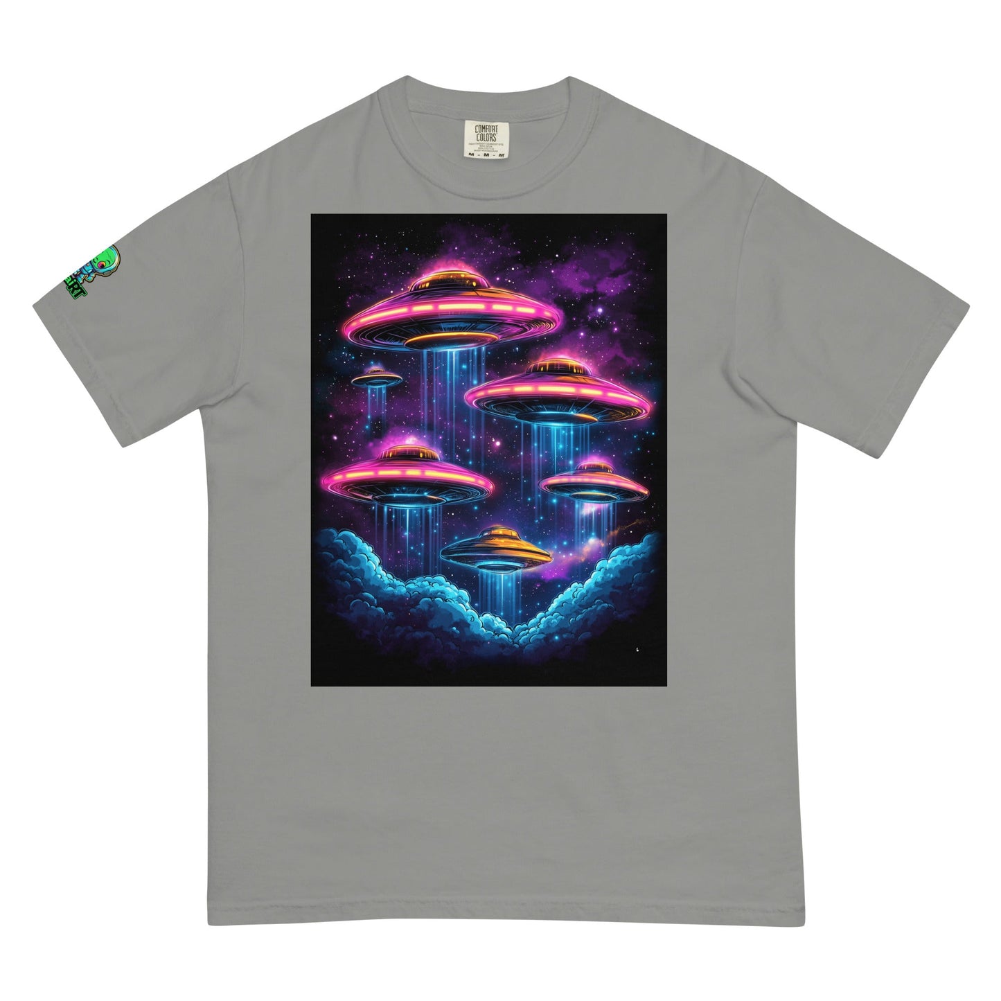 Celestial Arrival - Unisex garment - dyed heavyweight t-shirt - BBairt