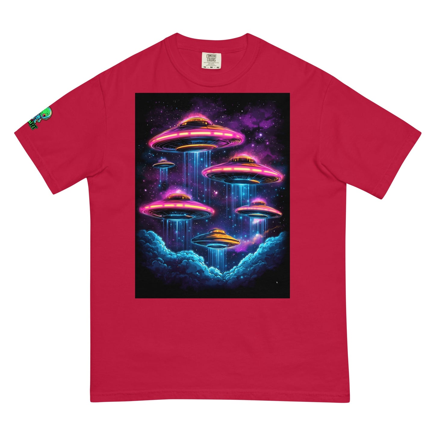 Celestial Arrival - Unisex garment - dyed heavyweight t-shirt - BBairt