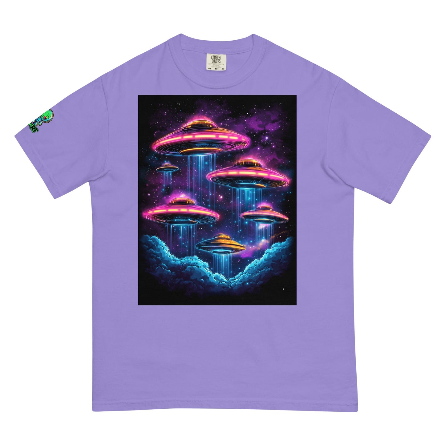 Celestial Arrival - Unisex garment - dyed heavyweight t-shirt - BBairt