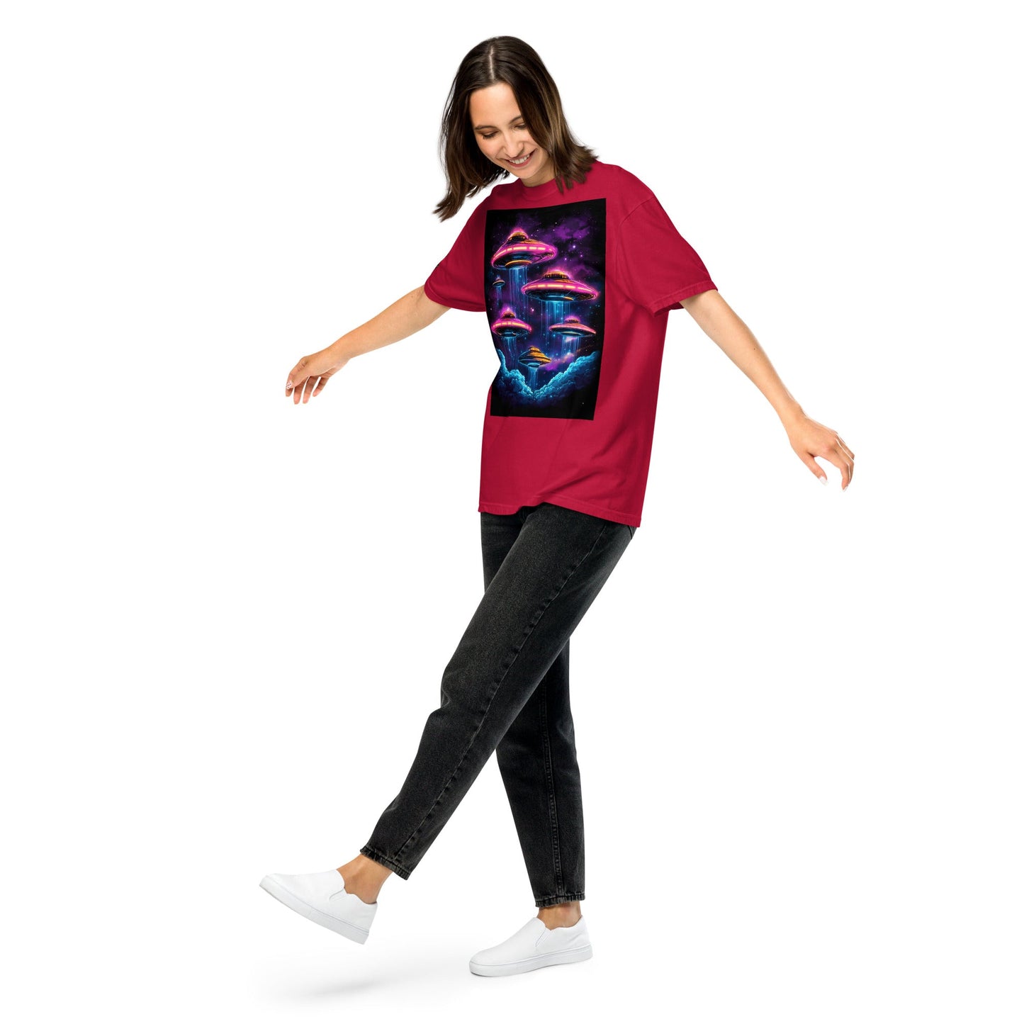 Celestial Arrival - Unisex garment - dyed heavyweight t-shirt - BBairt