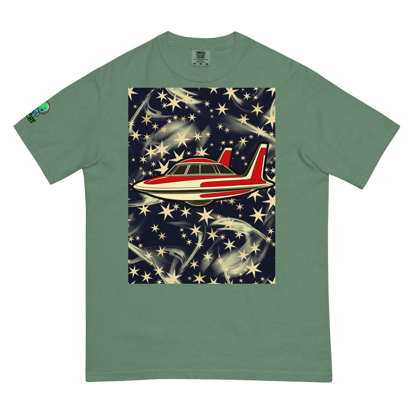 Celestial Cruiser - Unisex garment - dyed heavyweight t-shirt - BBairt
