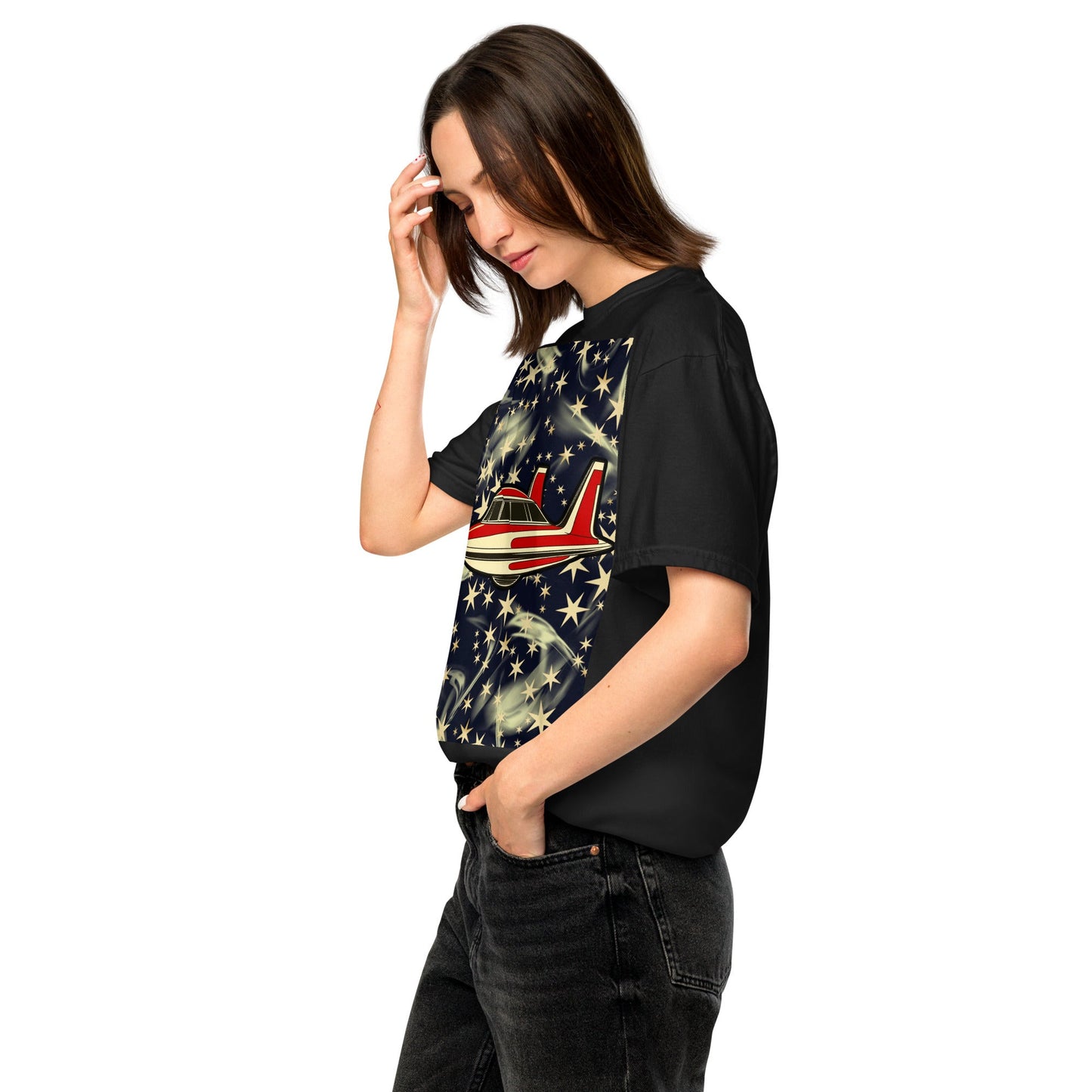 Celestial Cruiser - Unisex garment - dyed heavyweight t-shirt - BBairt