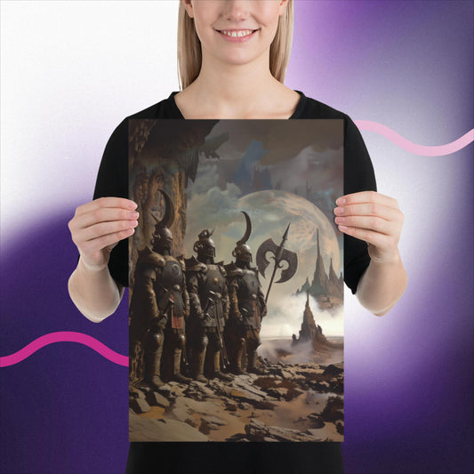Celestial Knights' Stand - Photo paper poster - BBairt