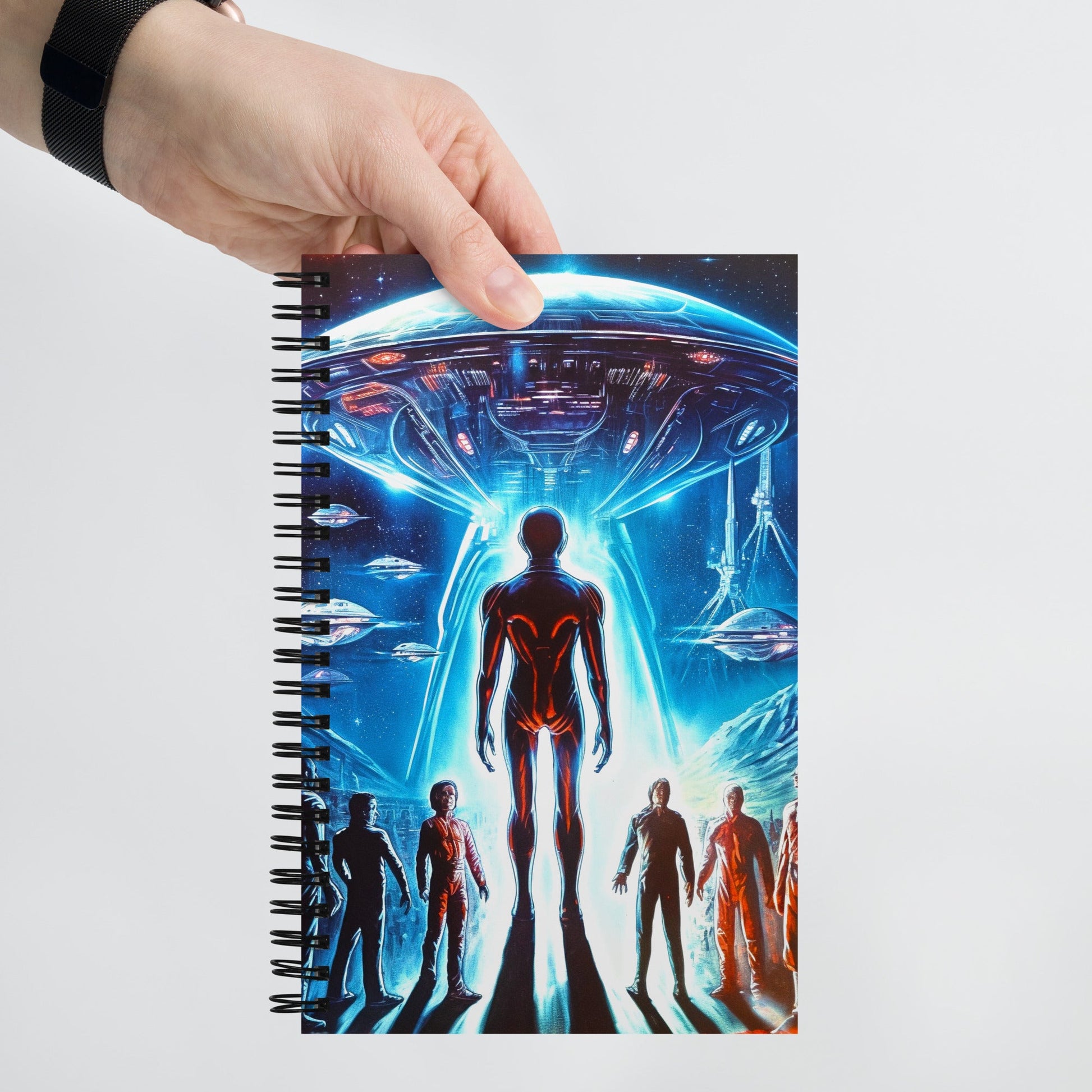 Celestial Visitors - Spiral notebook - BBairt