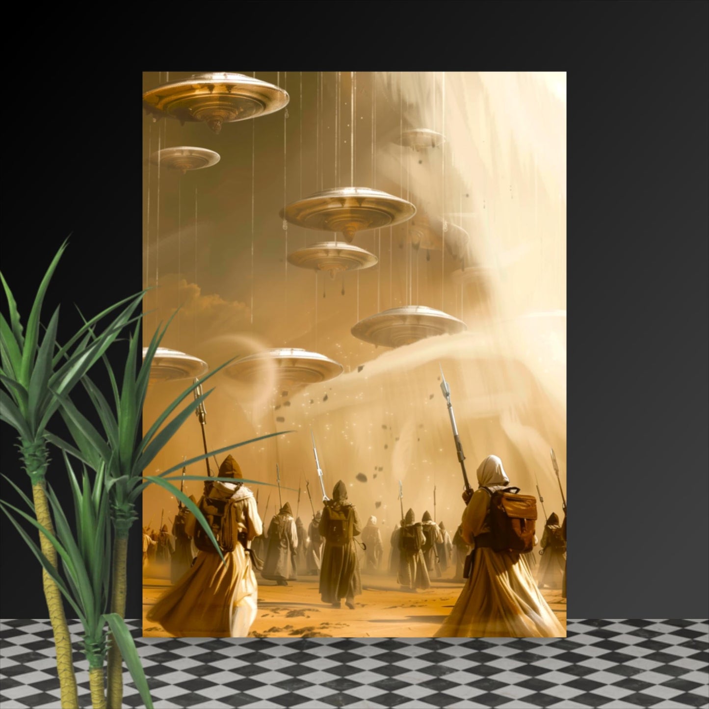 Chronicles of the Golden Invaders - Photo paper poster - BBairt