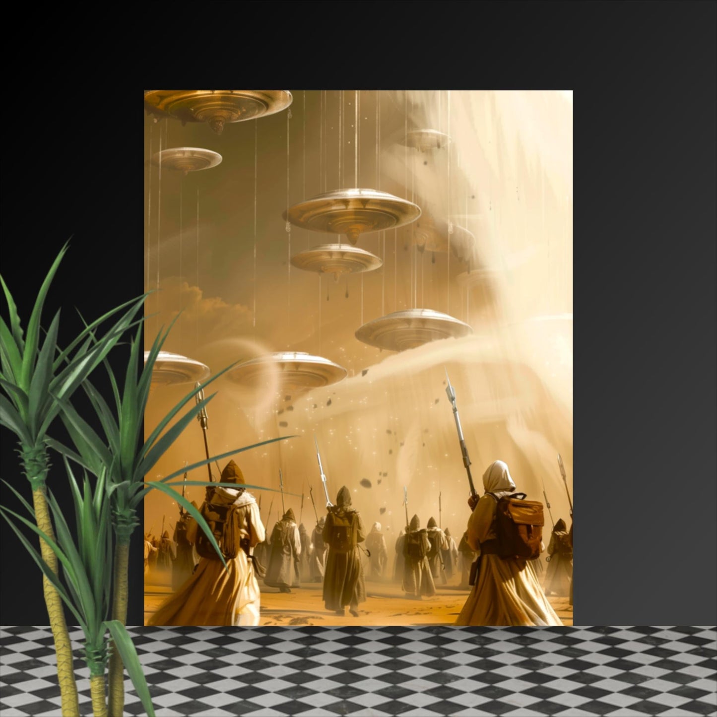 Chronicles of the Golden Invaders - Photo paper poster - BBairt