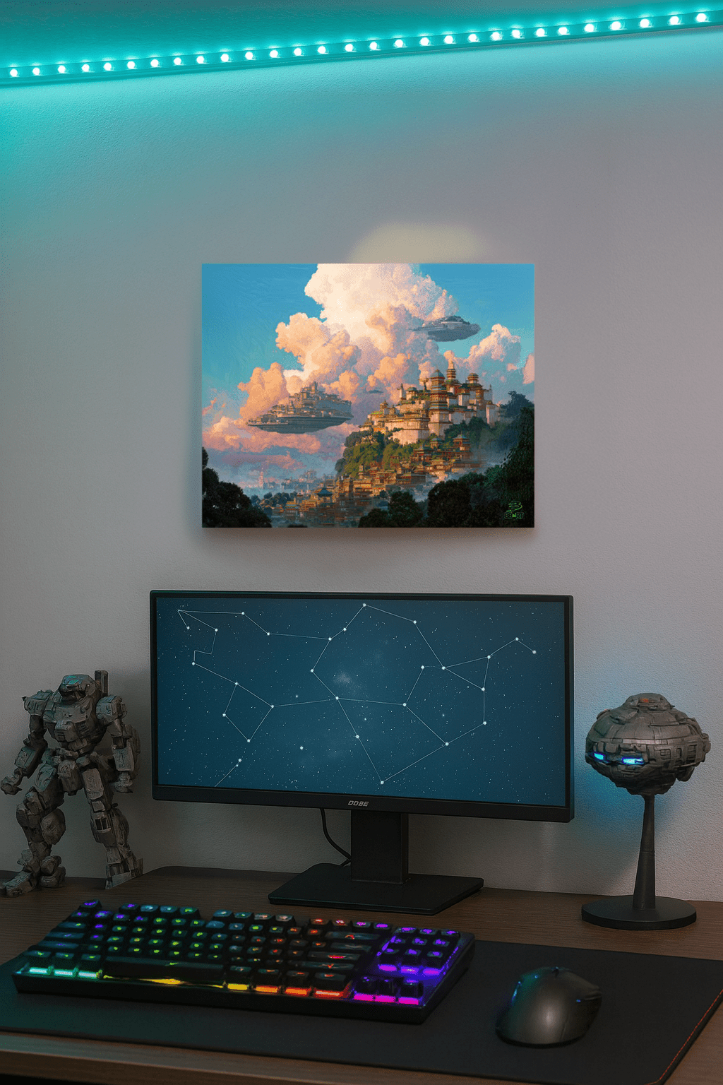 Citadels of the Cumulus Way – Photo Paper Poster - BBairt