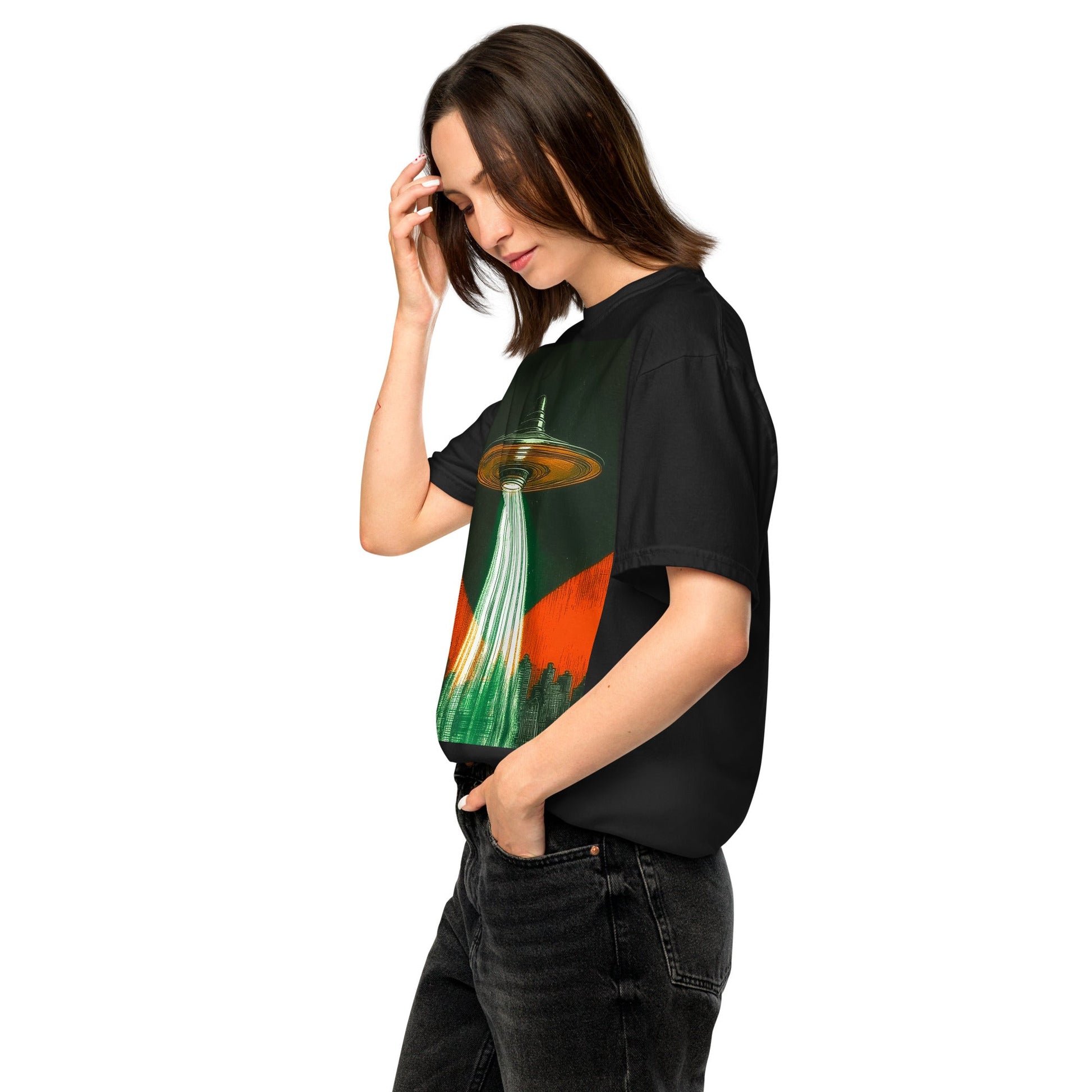 City of Beams - Unisex garment - dyed heavyweight t-shirt - BBairt