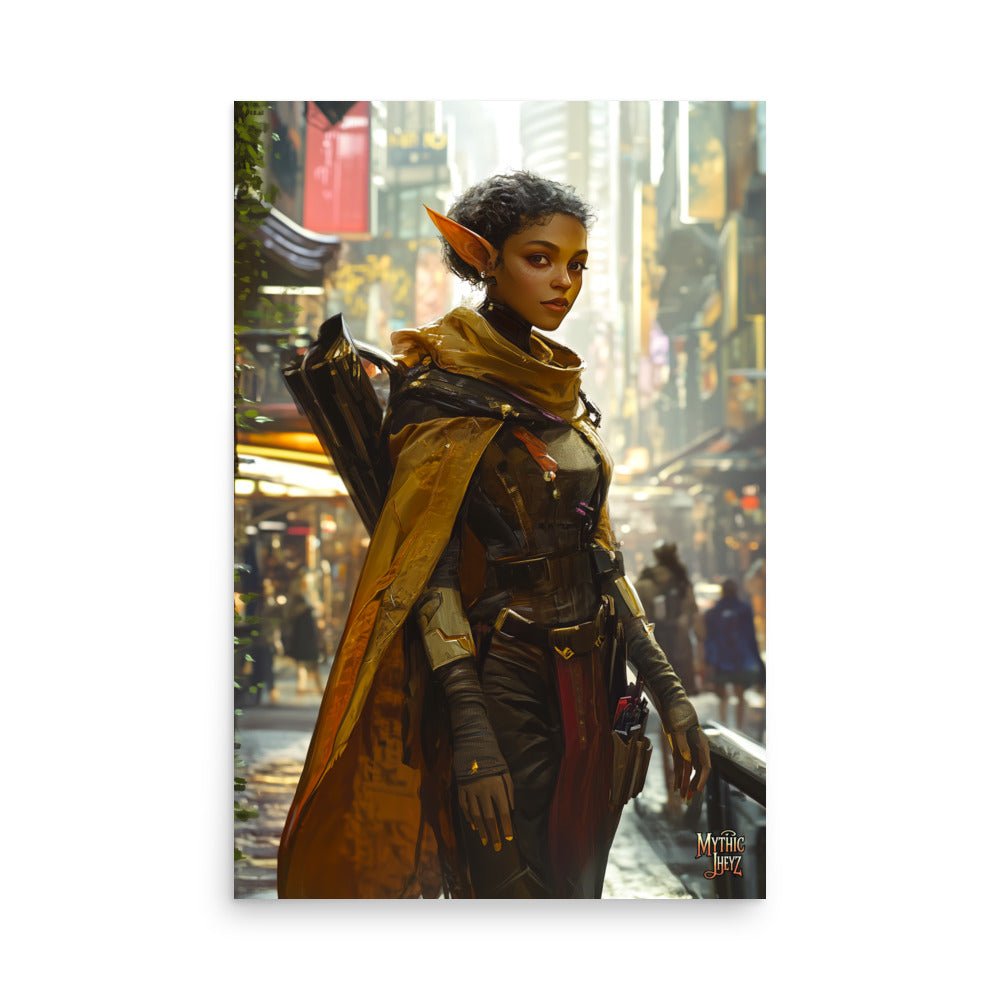 City Strider Photo Paper Poster - Mythic Jheyz Collection - BBairt