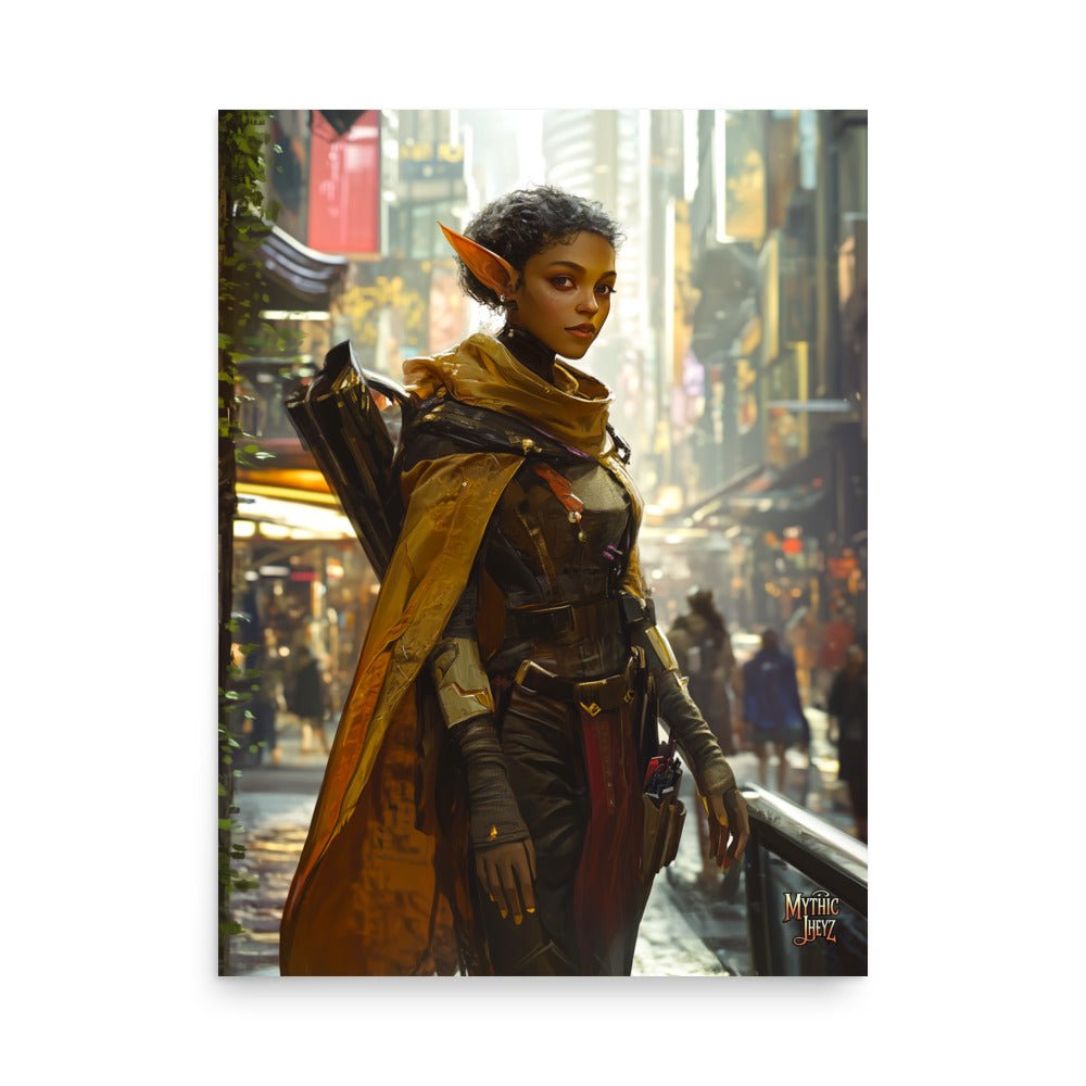 City Strider Photo Paper Poster - Mythic Jheyz Collection - BBairt