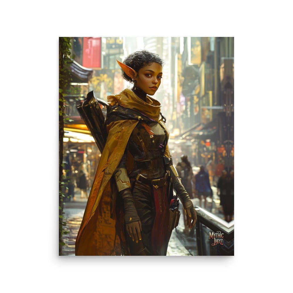 City Strider Photo Paper Poster - Mythic Jheyz Collection - BBairt