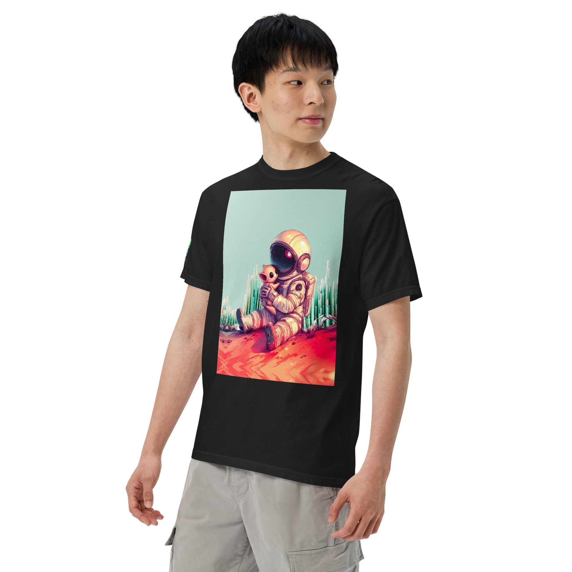 Cosmic Companion - Unisex garment - dyed heavyweight t-shirt - BBairt