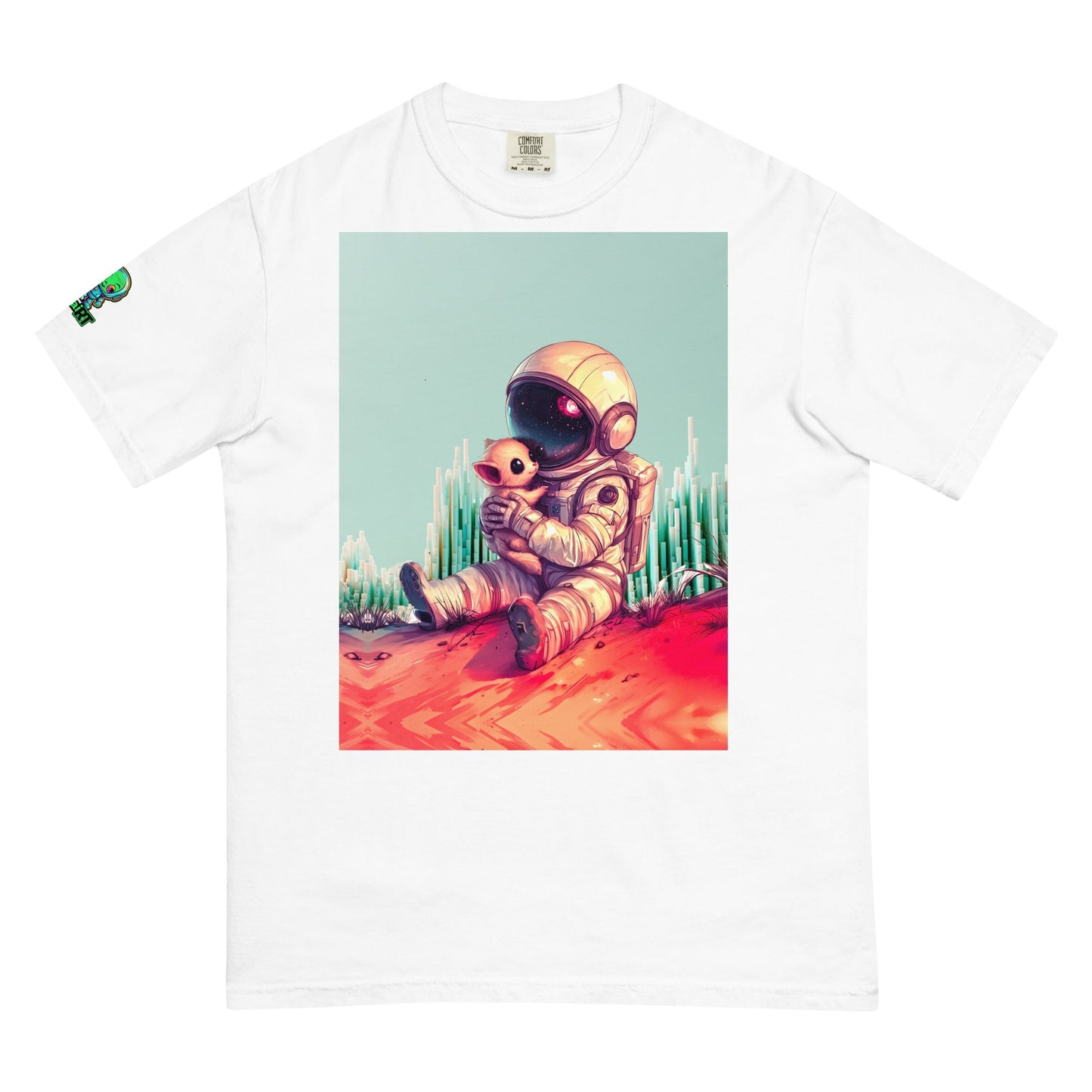 Cosmic Companion - Unisex garment - dyed heavyweight t-shirt - BBairt