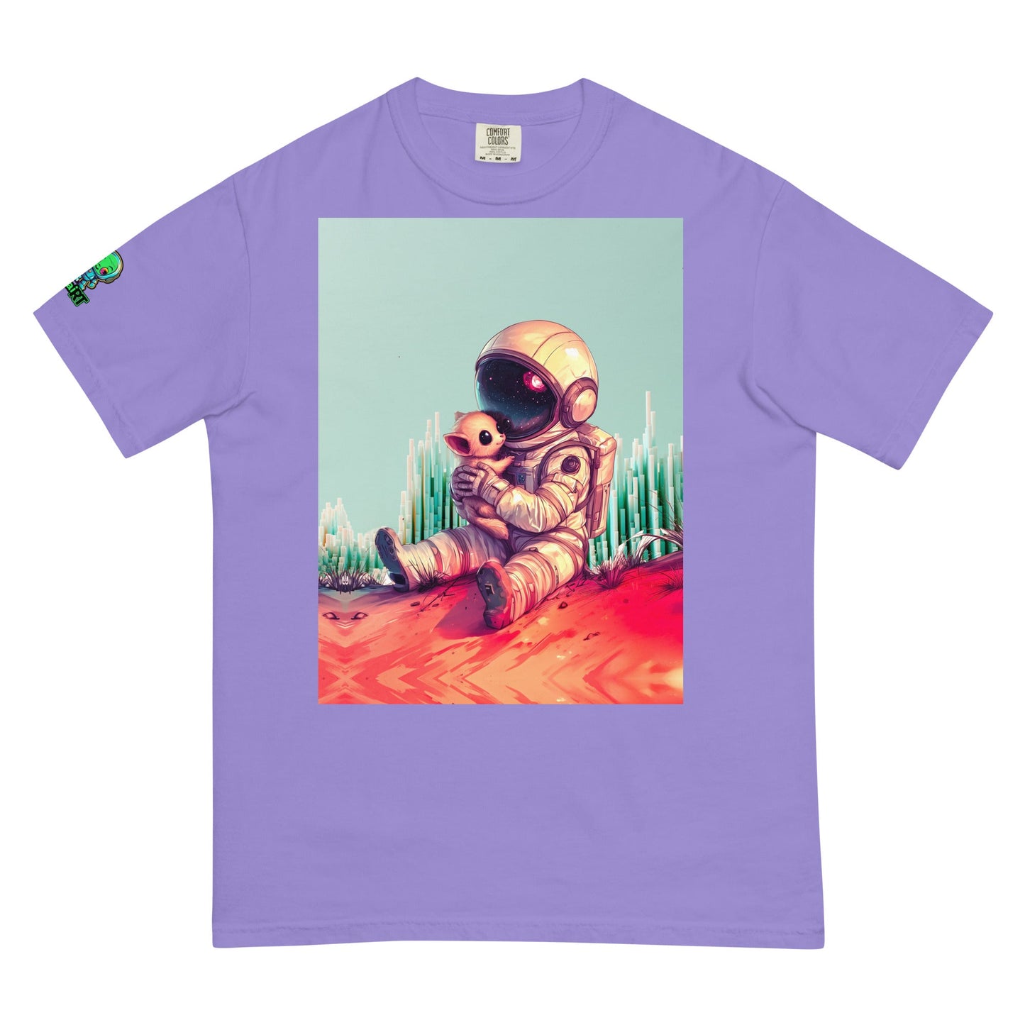 Cosmic Companion - Unisex garment - dyed heavyweight t-shirt - BBairt